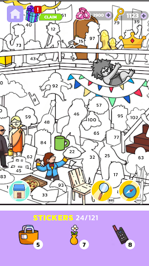 Sticker By Number: Puzzle Book Screenshot 2