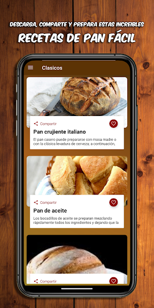 Recetas de Pan Fácil Screenshot 0