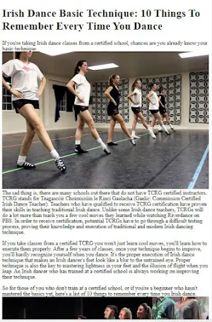 How to Do Irish Step Dancing Screenshot 2