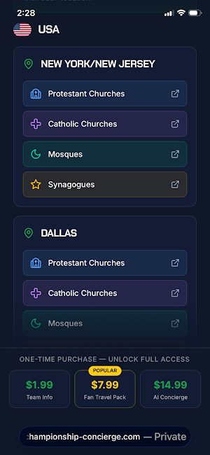 Championship Concierge Screenshot 0