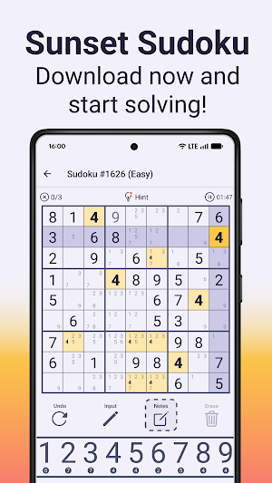 Sunset Sudoku: Logic Puzzles Screenshot 0