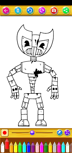 Bendy Coloring Book  Game Screenshot 0