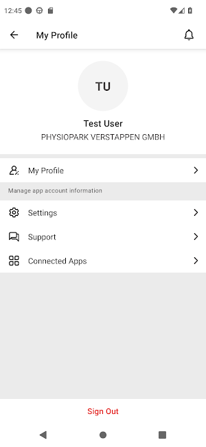 PHYSIOPARK VERSTAPPEN GMBH Screenshot 1
