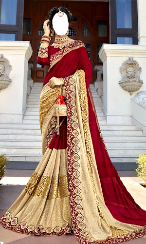 Women designer saree Montage Screenshot 3