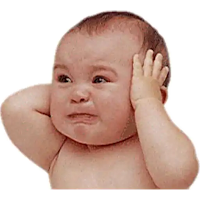 Animated baby wasticker