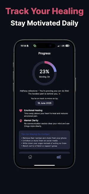 NoContact: Tracker & Breakup Screenshot 1