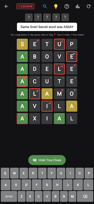FIBBLIX: The Word Lie Puzzle Screenshot 0