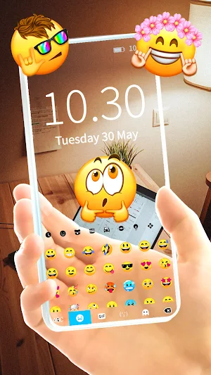 Transparent Business Keyboard Background Screenshot 2