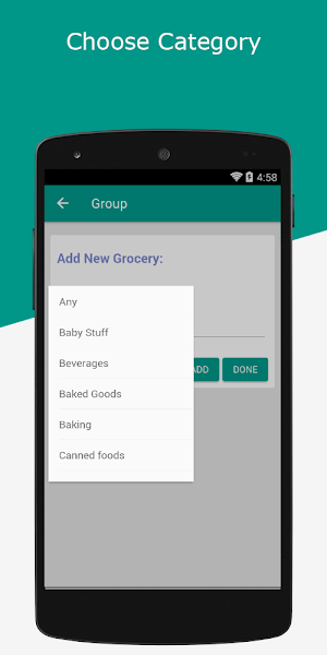 Grocery List Planner Screenshot 2