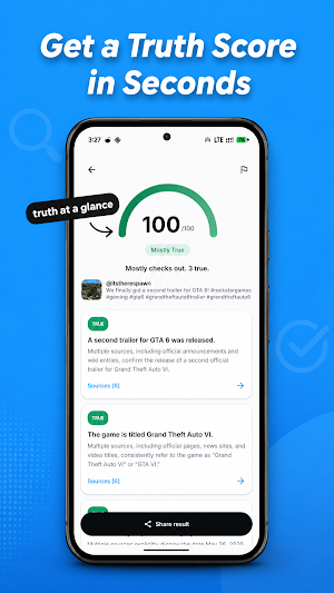 TrueCheck - Verify Fact Screenshot 0