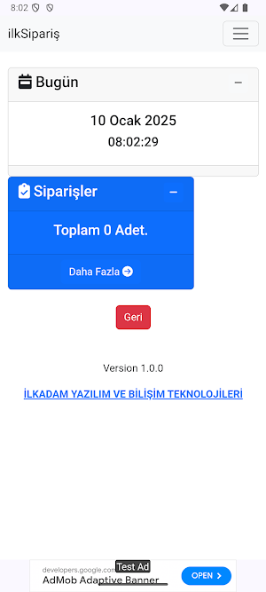 ilkSipariş - Sipariş Yönetimi Screenshot 0