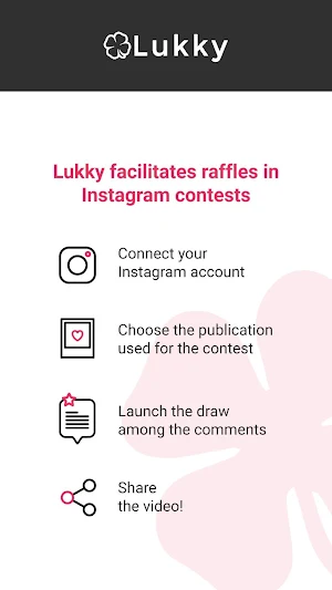 Lukky - Easy Instagram raffle among comments Screenshot 0