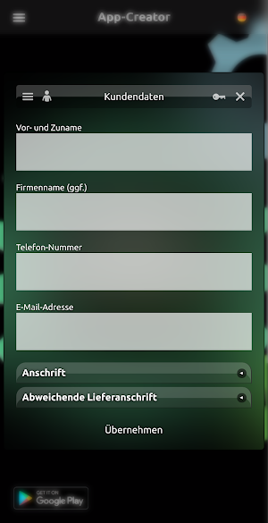 App-Creator Screenshot 1