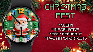 Christmas Fest Watch Face Screenshot 2
