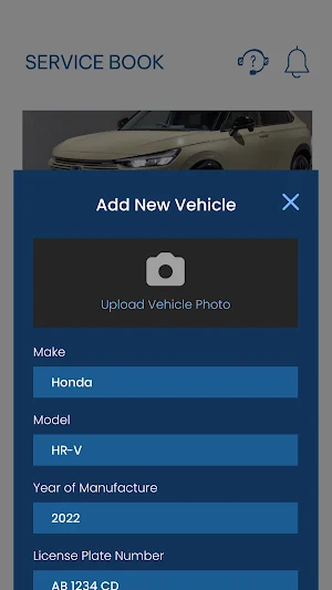 Win Service Car Book Screenshot 2