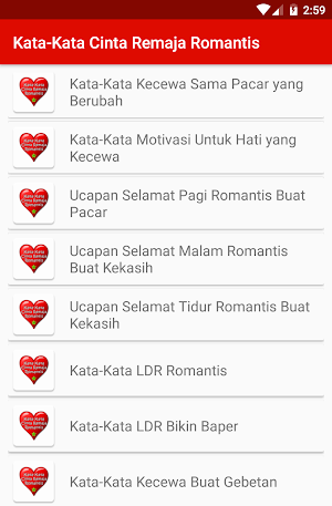 Kata-Kata Cinta Remaja Romantis Screenshot 2