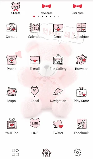 Cute wallpaper-Pink Teddy Bear Screenshot 2
