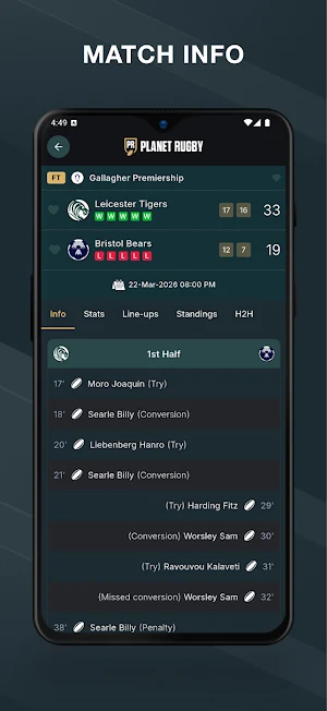 Planet Rugby Screenshot 1