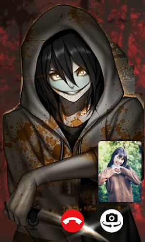 Jeff the killer Video Call Screenshot 2