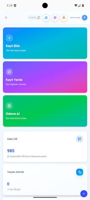 FitSoft Yönetim Screenshot 1