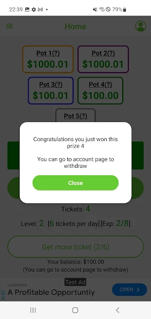 V-Lottery Screenshot 2