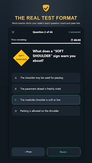 DMV Permit Practice Test 2026 Screenshot 1