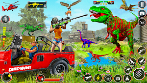 Dino Hunter Gun Shooting Games Screenshot 1