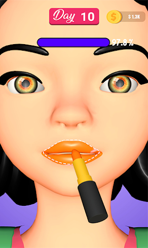 Rhinestone Makeup Removal Game Screenshot 1