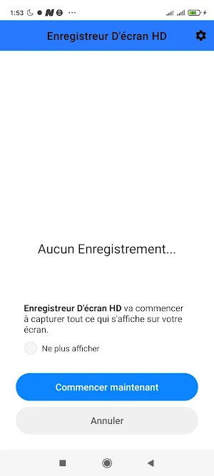 Enregistreur D'écran Vidéo HD Screenshot 0