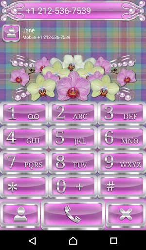 Tender Orchids Dialer theme Screenshot 0