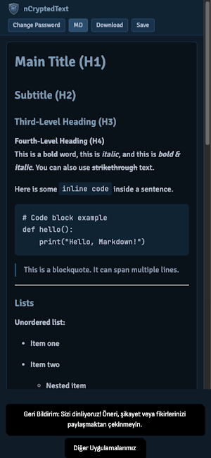nCryptedText Screenshot 0
