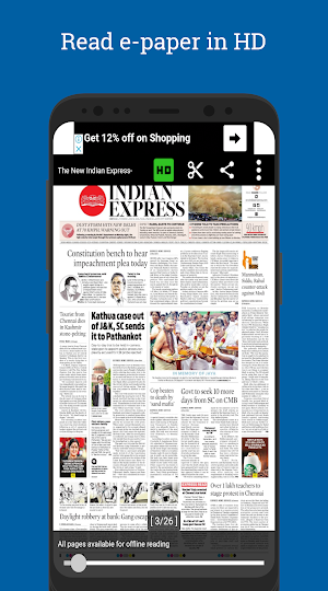 The New Indian Express Epaper Screenshot 0