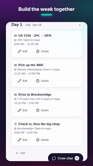 Wayfarer: Concerts & Trips Screenshot 3