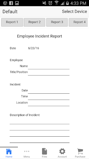 Employee Incident Report Screenshot 0