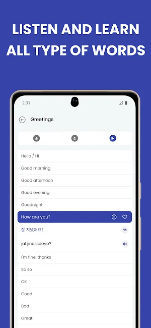 Learn Korean - Lingokit Screenshot 1
