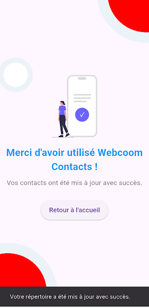 Webcoom Contacts Screenshot 2