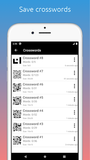 Crossword Generator Screenshot 2