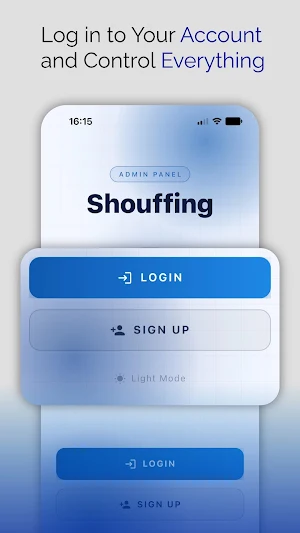 Shouffing admin Screenshot 2