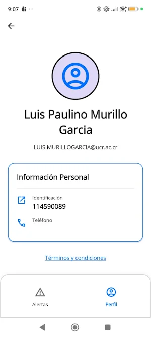 Alertas UCR Screenshot 3