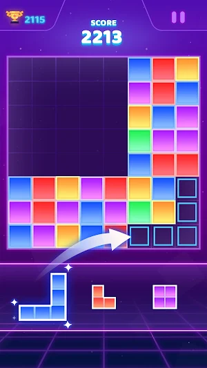 Block Puzzle: Neon World Screenshot 3