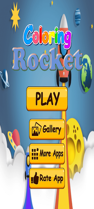 Rocket Coloring Screenshot 1