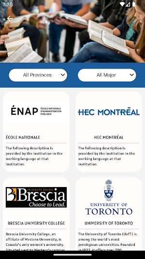 College Canada Screenshot 1