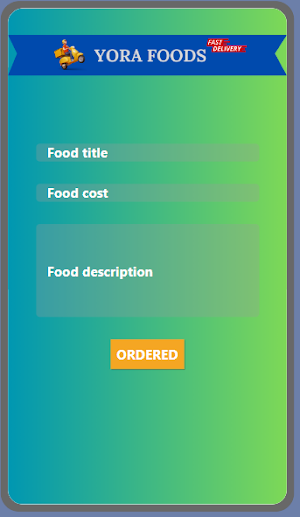 Yora Foods Screenshot 1