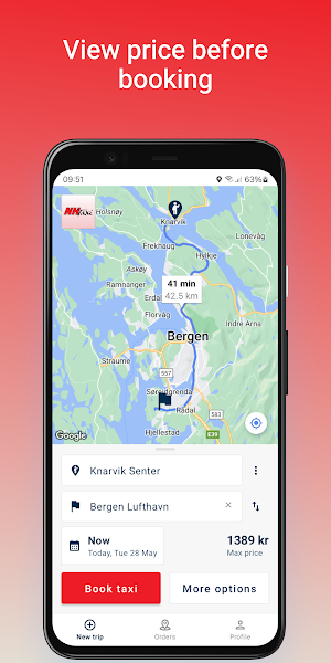 Nordhordland Taxi Screenshot 1
