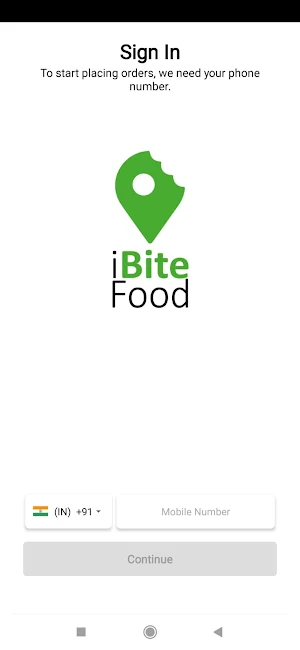 iBite Delivery Screenshot 1