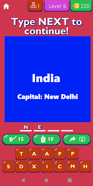 Asia Countries And Capitals Screenshot 2