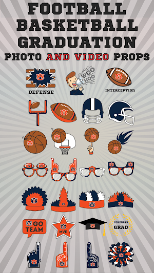 Auburn Tigers Animated Selfie Stickers Screenshot 2