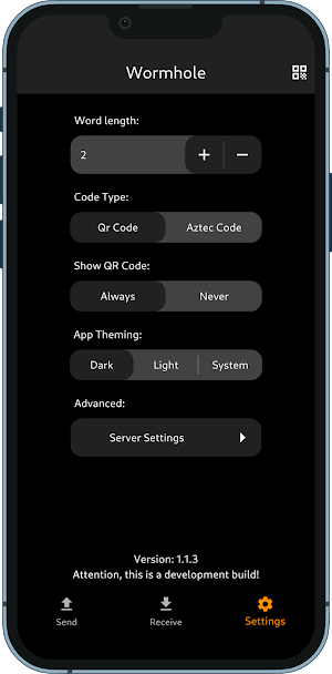 Wormhole File Transfer Screenshot 2
