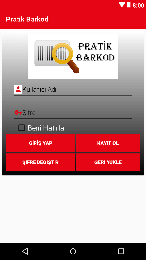 Pratik Barkod Sistemi Screenshot 1