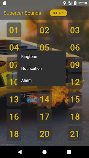 Supercar Sound Ringtones Screenshot 1